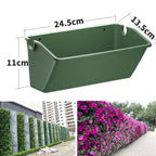 1PC Hanging Garden Plant Wall Flower Pot Container Wall Hanging Vertical Green wall-mounted Plastic Planting Box Home Decor