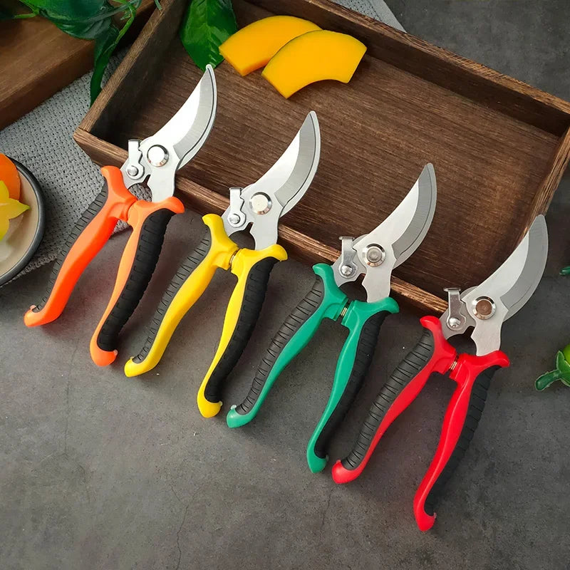 Pruning Shears Garden Scissors Sharp Blade One-handed Pruning Shears Trees Flower Trimmers Secateurs Garden Beak Scissors Pruner