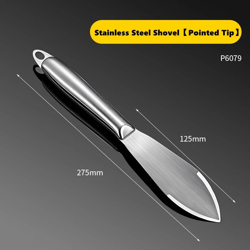 Multifunctional Garden Shovel Thickened Steel Weeding Hoe for Digging Wild Vegetables Planting Flowers Soil Cultivation