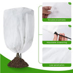 Winter Plant Cold-proof Cover Plant Protection and Warmth Covers Drawstring Zipper Fixed Non-woven Fabric Casing Outdoors Garden