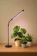 LED Grow Light for Indoor Plants, Adjustable Gooseneck Plant Lamp with Full Spectrum Beads, Strong Beam, Timer and Dimmable Mode