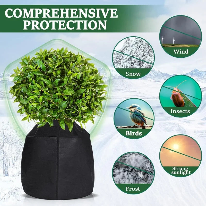Garden plant insulation cover, fruit tree cold and frost protection durable flowerpot protective cover