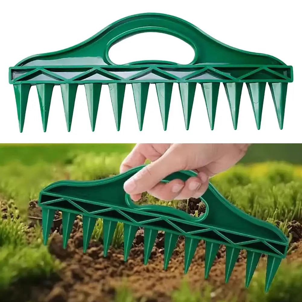 Garden Seeder Tool Manual Seeds Spreader Soil Puncher Seed Spacer & Soil Loosener for Easy Planting