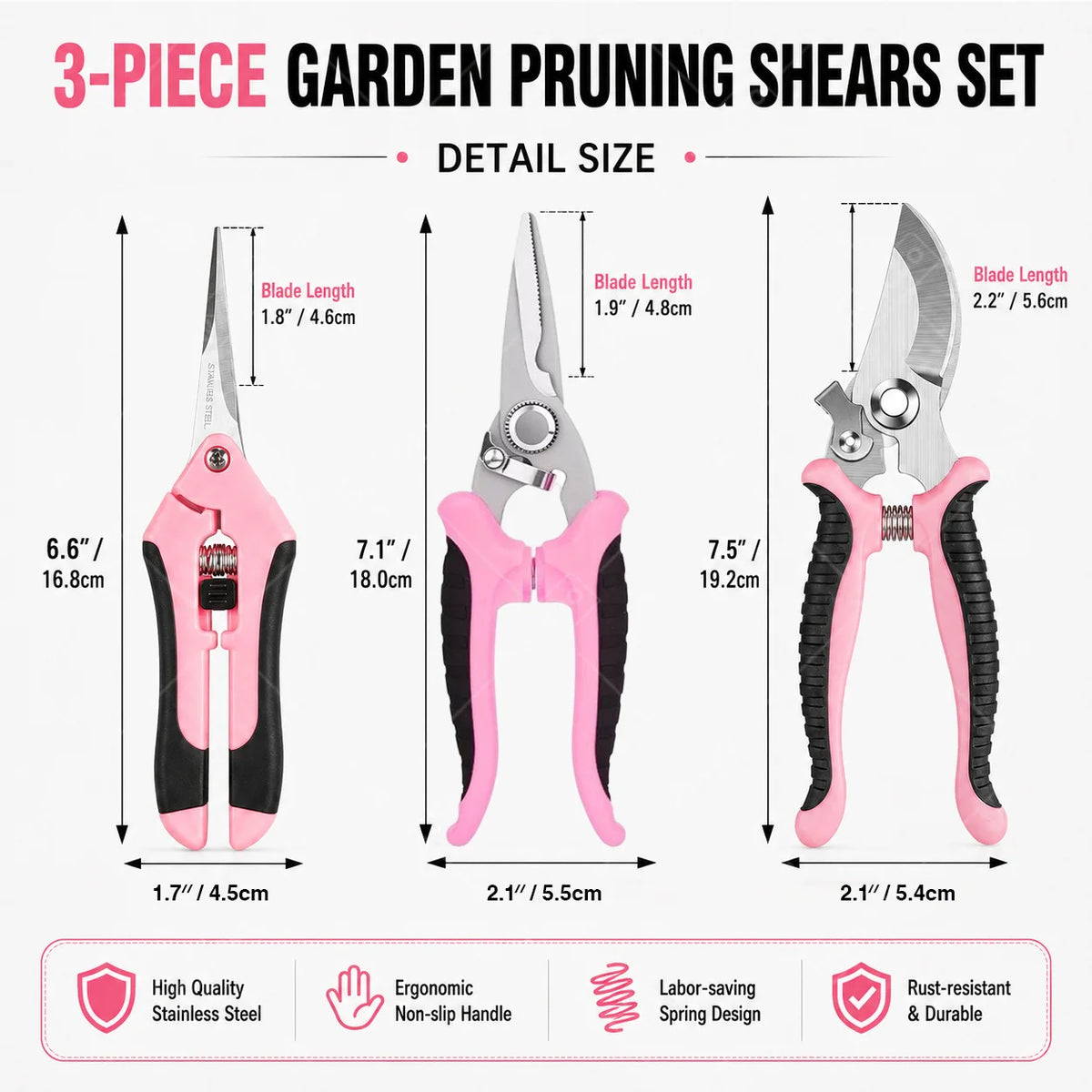 Garden Pruning Shears Potted Branches Scissors Fruit Picking Small Scissors Household Hand Tools Orchard Farm Gardening Tools