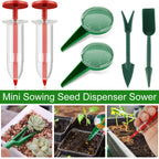 Adjustable Seed Distributor - An Easy-to-Use Manual Seeder Suitable for All Seeds, An Ideal Garden and Lawn Care Tool, and A See