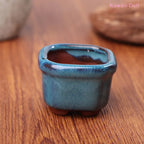 Dollhouse Mini Plant Pots Flower Pot With Holes Bonsai Flowerpot Purple Sand Craft Chinese Style Plant Pot Planter Garden Decor