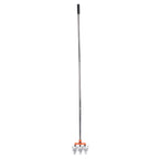 Manual Rotary Cultivator Tool Stainless Steel Teeth Adjustable Handle Garden Hand Tiller for Lawn
