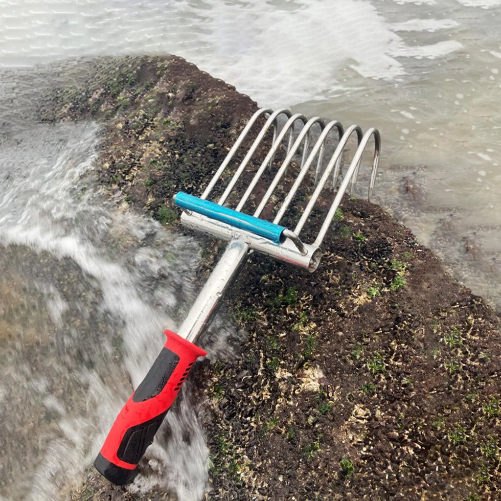 Hand Rake Weeding Versatile Handheld Gardening Tool for Lawn Beach Backyard