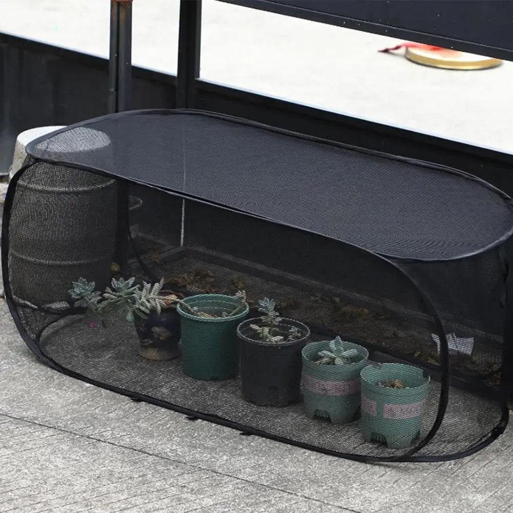 Breathable Garden Plant Shade Net Dome Cover Foldable Insect Bird Barrier Netting Protector For Vegetable Seedling Protection
