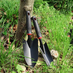 2 In 1 Heavy Duty Hoe Shovel Set Garden Tools for Digging Weeding Loosening Soil Ideal for Balcony Planting Vegetable Flower Gar