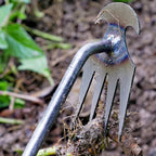 4 Teeths - Multifunctional Hand Weeder for Garden - Durable & Portable Garden Weeding Tool for Vegetable Gardening & Farm Planti