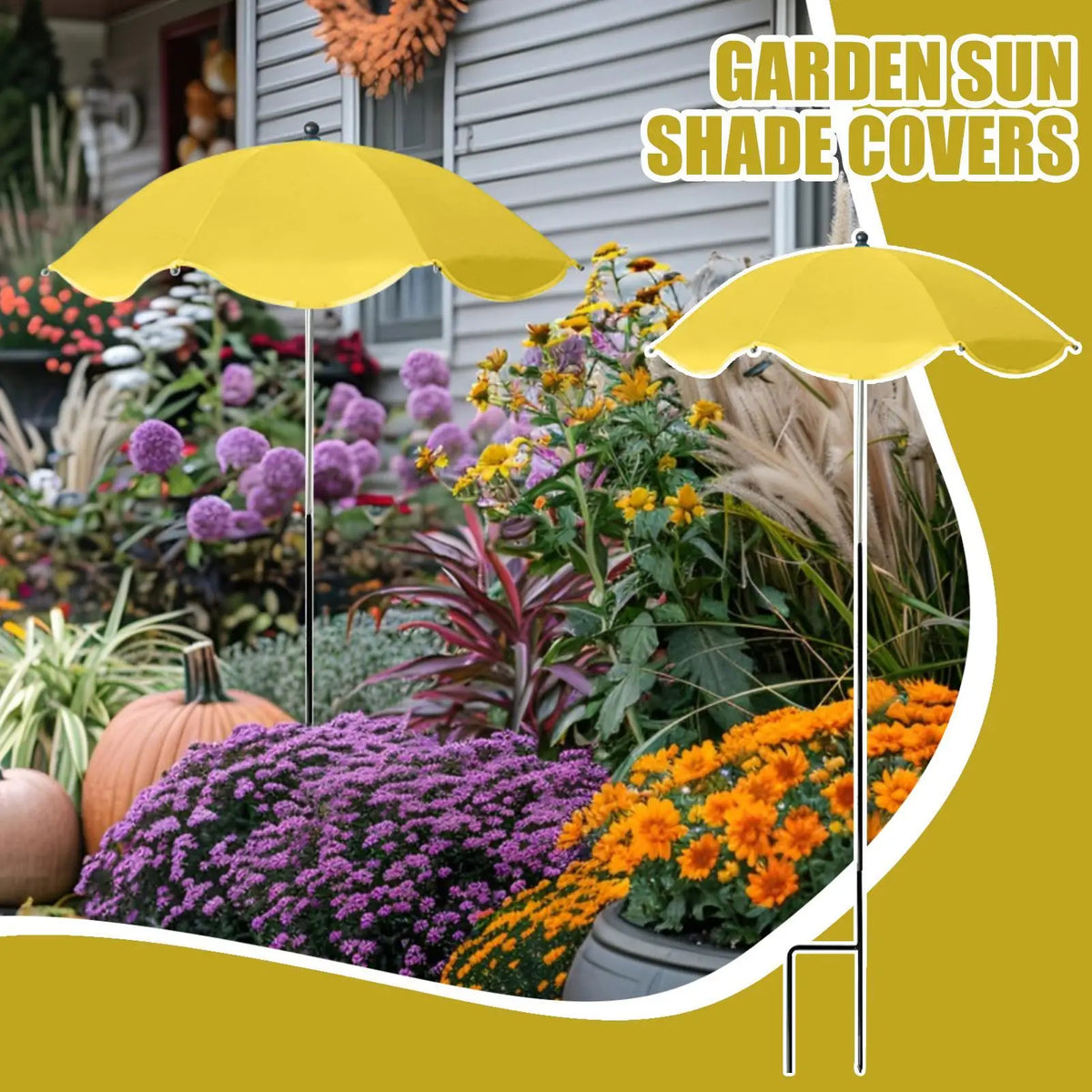 new Plant Shade Umbrella Weatherproof Sun Shade Cloth Outdoor Plant Flowers Potted Sun Protection Garden Supplies