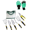 XMSJ 8PCS Multi-Function Garden Tool Hand Shovel/Triclaw Rake/Harrow/Drafter/Fork/Spade Loosening Potted Soil Planting Tools