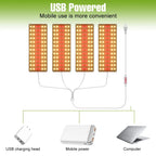 LED Grow Light Full Spectrum Quantum Board Lamp For Indoor Growth Box Flower Plants Cultivation Dimmable With Timing Auto On/Off