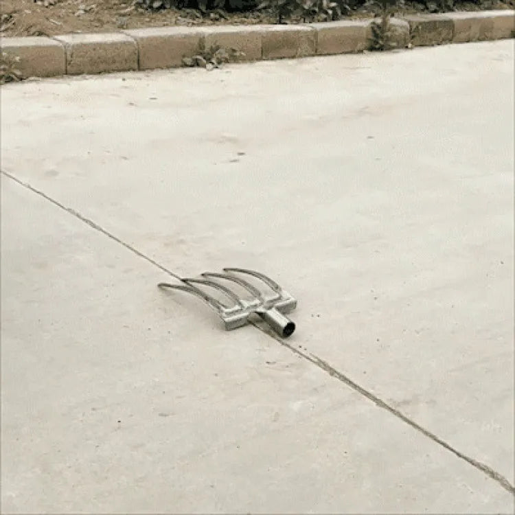 Agricultural Loose Soil Fork Fourtooth Manganese steel farming tools loosening and clearing Manual Garden Soil Turning Artifact