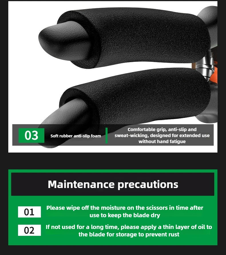 Labor-saving Pruning Scissors Portable Gardening Trimming Tools Fruit Tree Branches Pruning Shears Professional Hand Tools