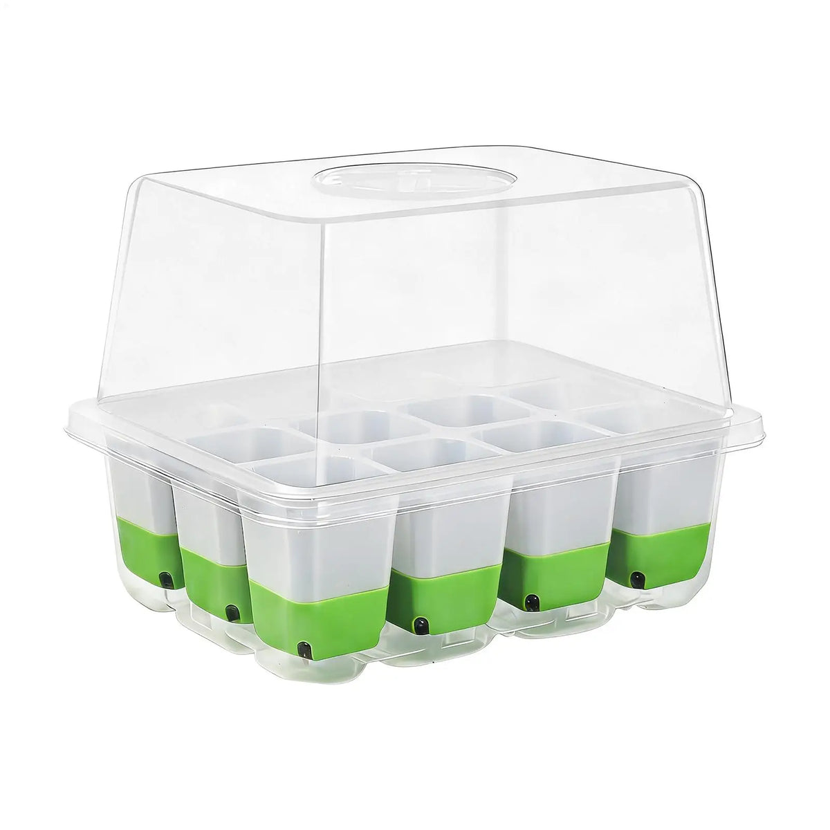 Seedling Starter Tray Indoor Garden Greenhouse Growth Potting with Cover Adjustable Humidity Germination Box Gardening Supplies