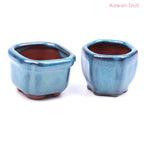 Dollhouse Mini Plant Pots Flower Pot With Holes Bonsai Flowerpot Purple Sand Craft Chinese Style Plant Pot Planter Garden Decor