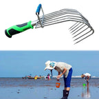 Hand Rake Weeding Lightweight Small Garden Hand Rake Loosening Soil Rubber Handle Digging for Patio Backyard Lawn Yard Work