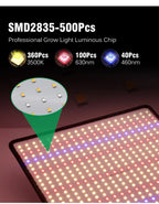 LED Grow Light Full Spectrum Phyto Lamp AC85-240V 40W  For Indoor Grow Tent Plants Growth Light
