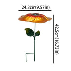 Flower Shape Plant Shade Umbrella UV Protection Iron Art Plant Sunblock Cover Weather-resistant Rust-proof Garden Shade Cover