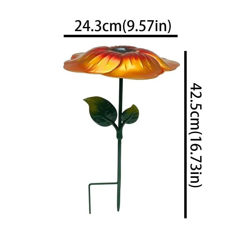 Flower Shape Plant Shade Umbrella UV Protection Iron Art Plant Sunblock Cover Weather-resistant Rust-proof Garden Shade Cover