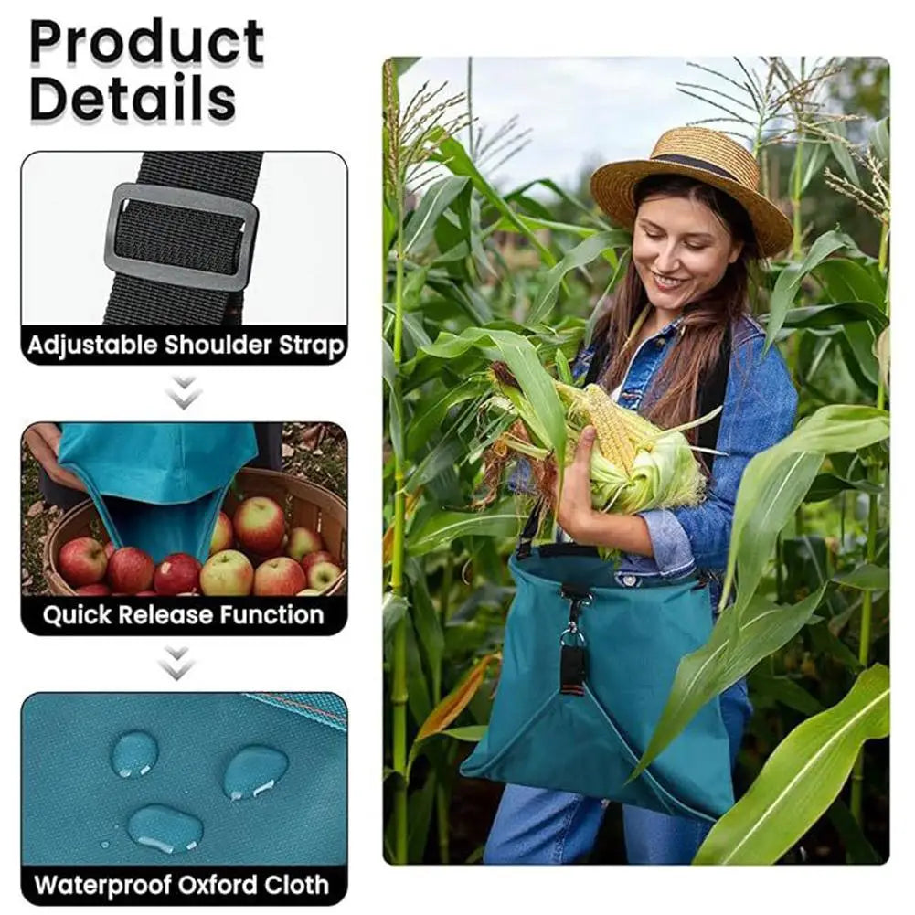 Waterproof Gardening Apron Gardening Apron Harvest Harvest Picking Apron Portable Wear Resistant Comfortable Multi Purpose Bag