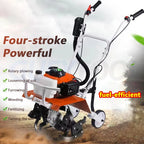 Rotary Cultivator Efficien Micro-Cultivator Tilling Soil And Loosening Soil  Cultivator Small Ditching Rotary Cultivator Tilling