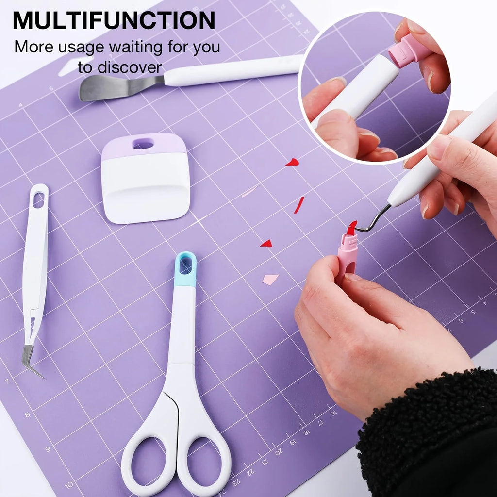 Vinyl Weeding Tool Kit, Basic Tool Kit for Cricut, Silhouette, Siser, and Oracal Vinyl