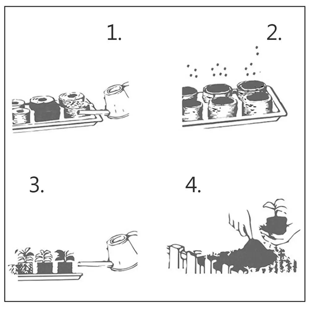 6/12Grids Seed Starter Tray with Ventilation Hole Seeds Growing Cultivation Planting Box Mini Greenhouse Plant Starter Kit