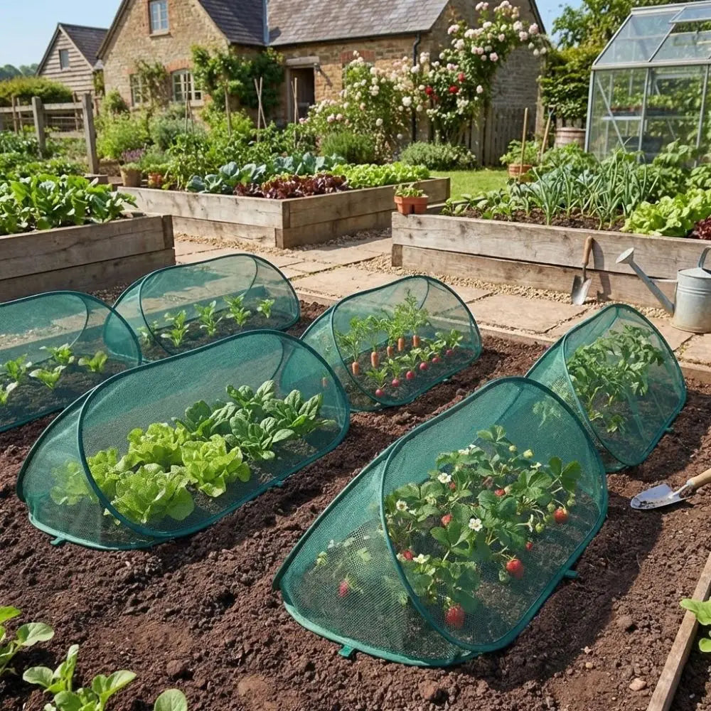 Folding Plant Protection Netting Anti-frost Insect-proof Garden Row Covers Breathable Pop Up Plant Shade Cover Indoor Plants