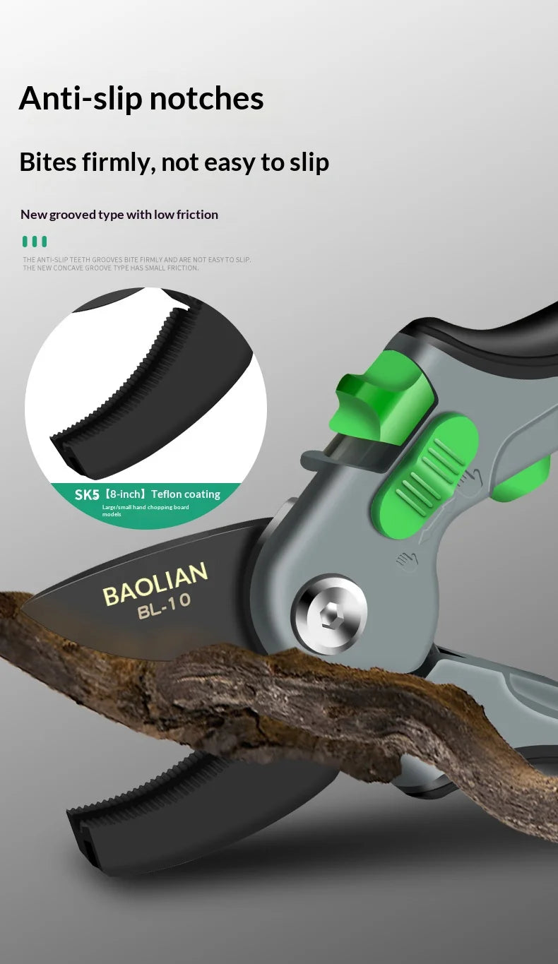 Garden Pruning Tool Set - Plant Trim Pruner Cut Secateur Shrub Scissor Branch Shear Orchard Pruning Shears for Horticulture