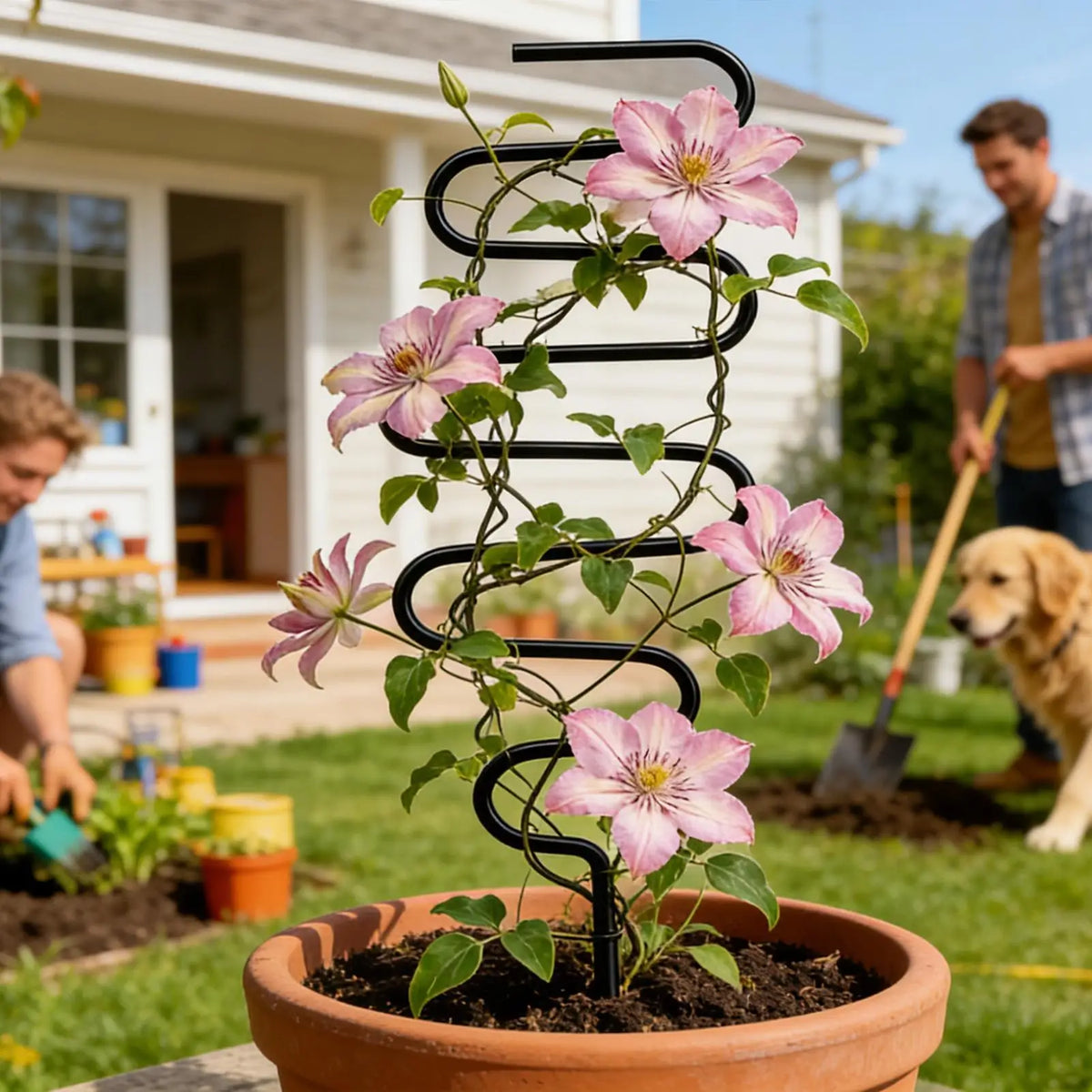 Metal Plant Support Stake, 34 cm (13.4 in) Garden Trellis