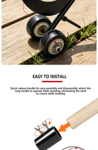Weed Remover Set with Roller Manual Weed Remover No Need to Bend Over for Garden/ Sidewalk/ Driveway Cracks Elderly