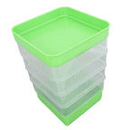 Stackable Sprouter Kit  Plant Grow Trays Easy To Observe Plastic Multipurpose Long Lifespan Space Saving for Bean Sprouts