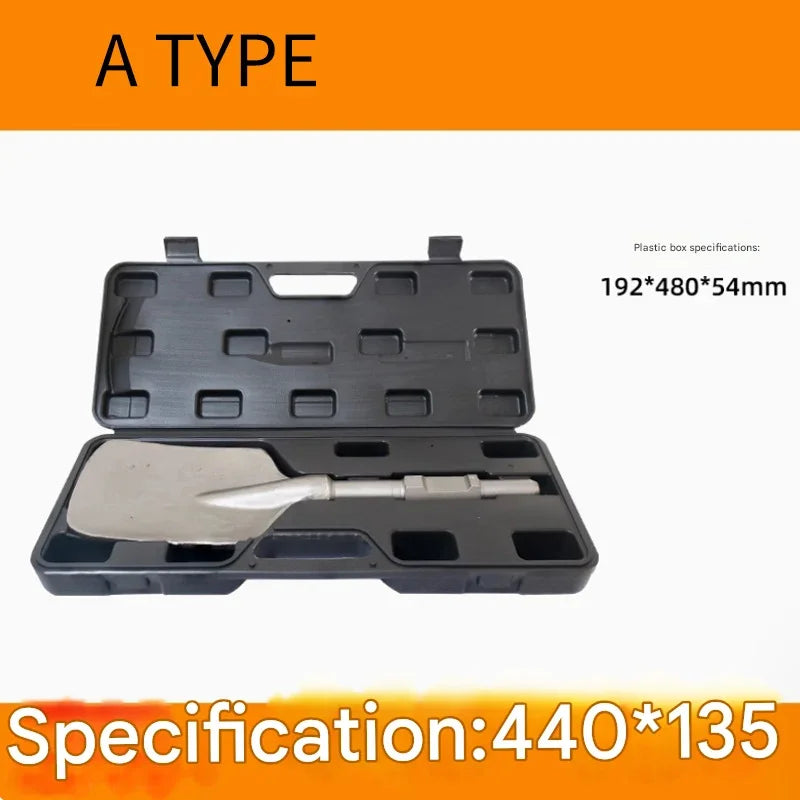 Garden Landscaping Clay Spade with Storage Case for Soil & Gravel - Heavy Duty Steel Digging Tool for Jack Hammer