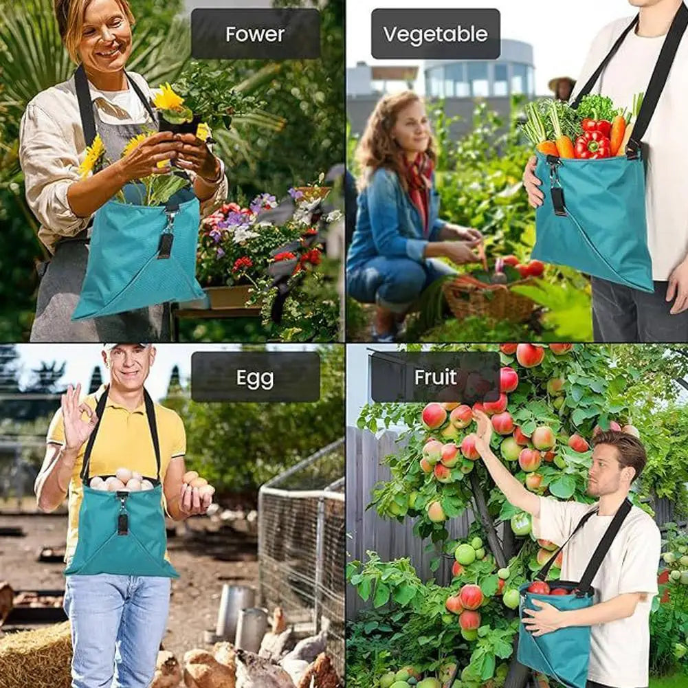 Waterproof Gardening Apron Gardening Apron Harvest Harvest Picking Apron Portable Wear Resistant Comfortable Multi Purpose Bag