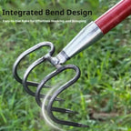 4 Claws Garden Hand Rake Durable Garden Cultivator Fork Head Soil Digging Rake Head Weeding Harvesting Landscaping Tool