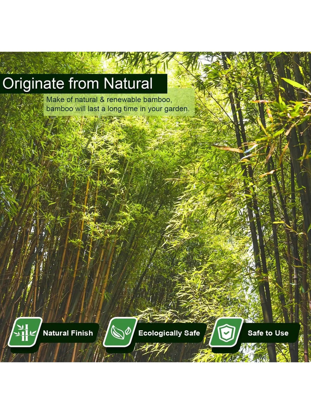 Natural Bamboo Garden Stakes for Climbing Plants