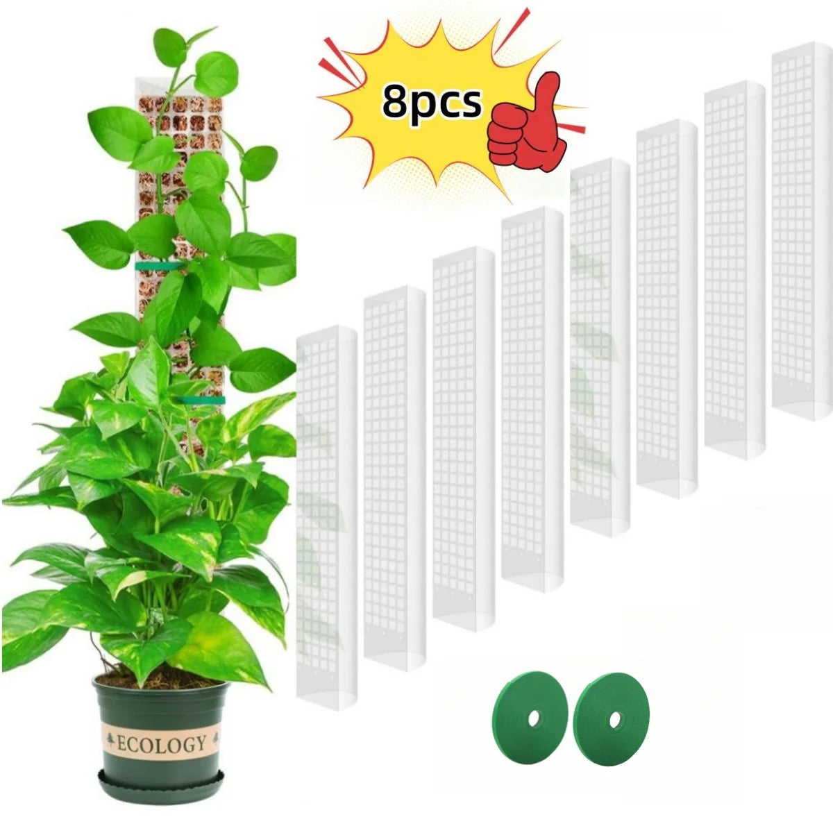 Plants Moss Pole Garden Subject Flower Plant Climbers Bonsai Accessories Pots Tutors ,for Planters Plants Growth Holder Support