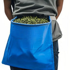 Garden Fruit Picking Bag and Mushroom Foraging Pouch with Waist Belt, Harvest Apron for Outdoor Orchard, Vegetable Gathering