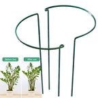 Green Metal Plant Support Stakes, 2-Piece Set