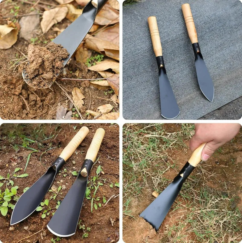 Metal Garden Tools Digging Transplanting Vegetables Flower Planting Hand Shovels Hoe Weeding Shovel Potting Soils Scoop Spade