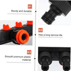 Garden Hose Pipe Splitter 4-Way Faucet Diverter Tap Hose Connector Splitter Four Independent Switches For Home Lawn Irrigation