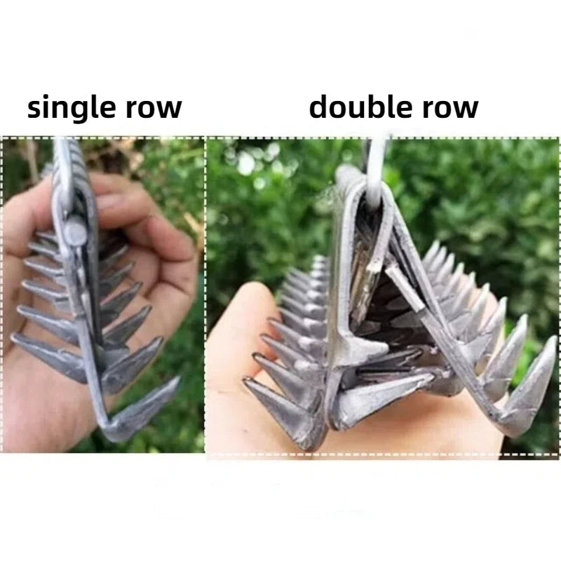 Outdoor Fishing Weeding Tools Large Fishing Rake for Weeding River Aquatic Plants Remover Alloy Weeding Puller Fishing Tackle