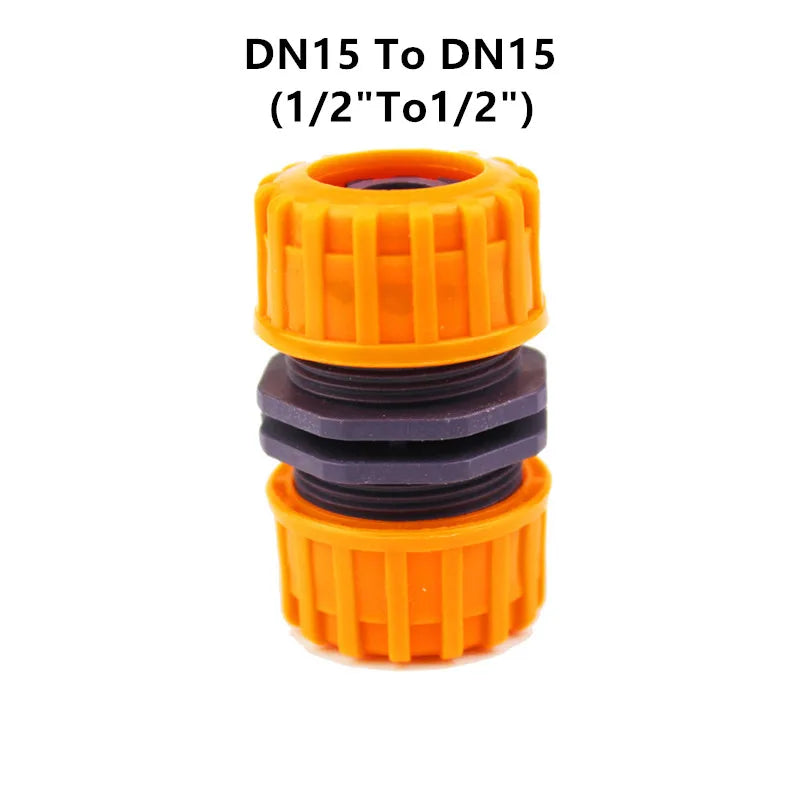 Garden Hose Connector 1/2' 3/4' 1' Inch Pipe Coupler Stop Water Connector 12mm 19mm 25mm Hose Bore Repair Joint Irrigation
