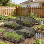 Breathable Garden Plant Shade Net Dome Cover Foldable Insect Bird Barrier Netting Protector For Vegetable Seedling Protection