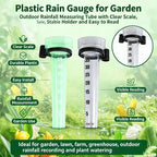 35mm Rain Gauge Rainwater Meter Water Rain Measurement Tool Outdoor Garden Ground Rainfall Guage