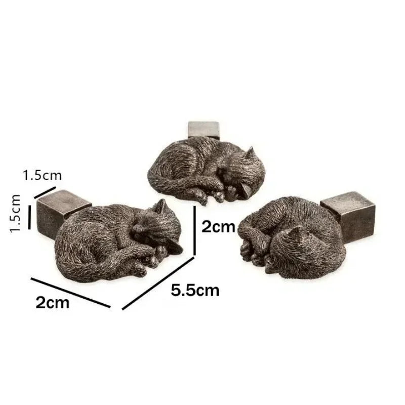 3Pcs Flower Pot Feet Stand Animal Shape Cat Dog Rabbit Plant Pots Risers Pad Outdoor Garden Resin Pot Foot Plant Bonsai Holders