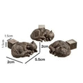 3Pcs Flower Pot Feet Stand Animal Shape Cat Dog Rabbit Plant Pots Risers Pad Outdoor Garden Resin Pot Foot Plant Bonsai Holders